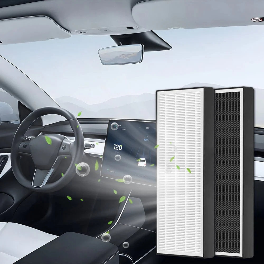 Tesla-compatible cabin air filter and interior care guide