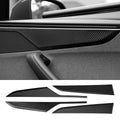 Dry Carbon Fiber Door Panel Trim Covers for Tesla Model Y Juniper