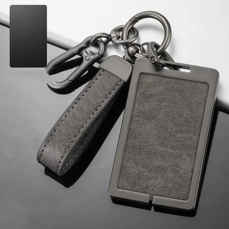 Key Card Holder for All Tesla Models - Zinc Alloy Full Protection with Keychain