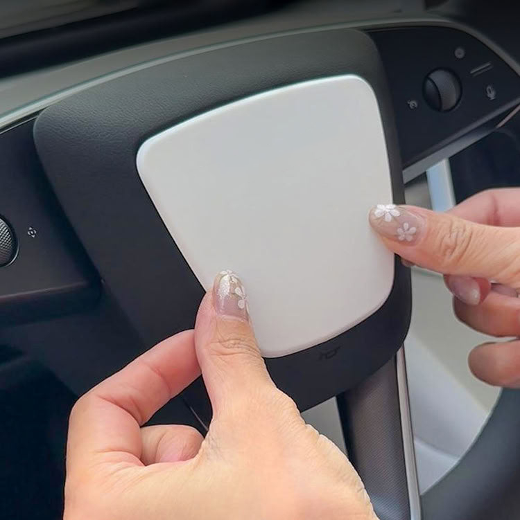 Steering Wheel Trim Cover for Tesla Model 3 Highland  Model Y Juniper（Combo pack）