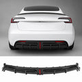 Real Carbon Fiber Rear Diffuser for Tesla Model 3 Highland 2024+