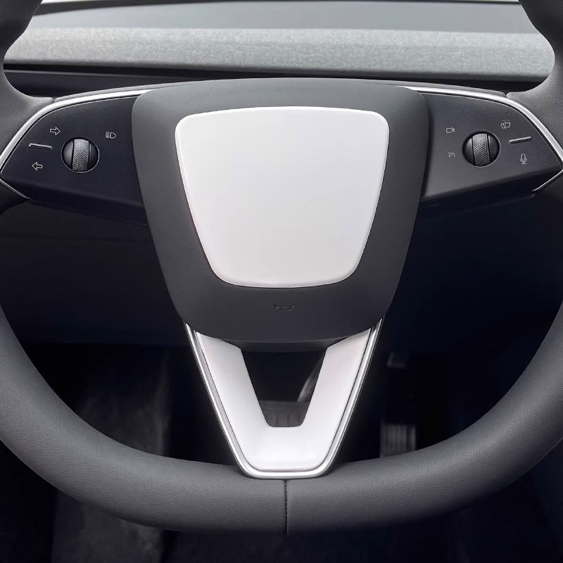 Steering Wheel Trim Cover for Tesla Model 3 Highland  Model Y Juniper（Combo pack）
