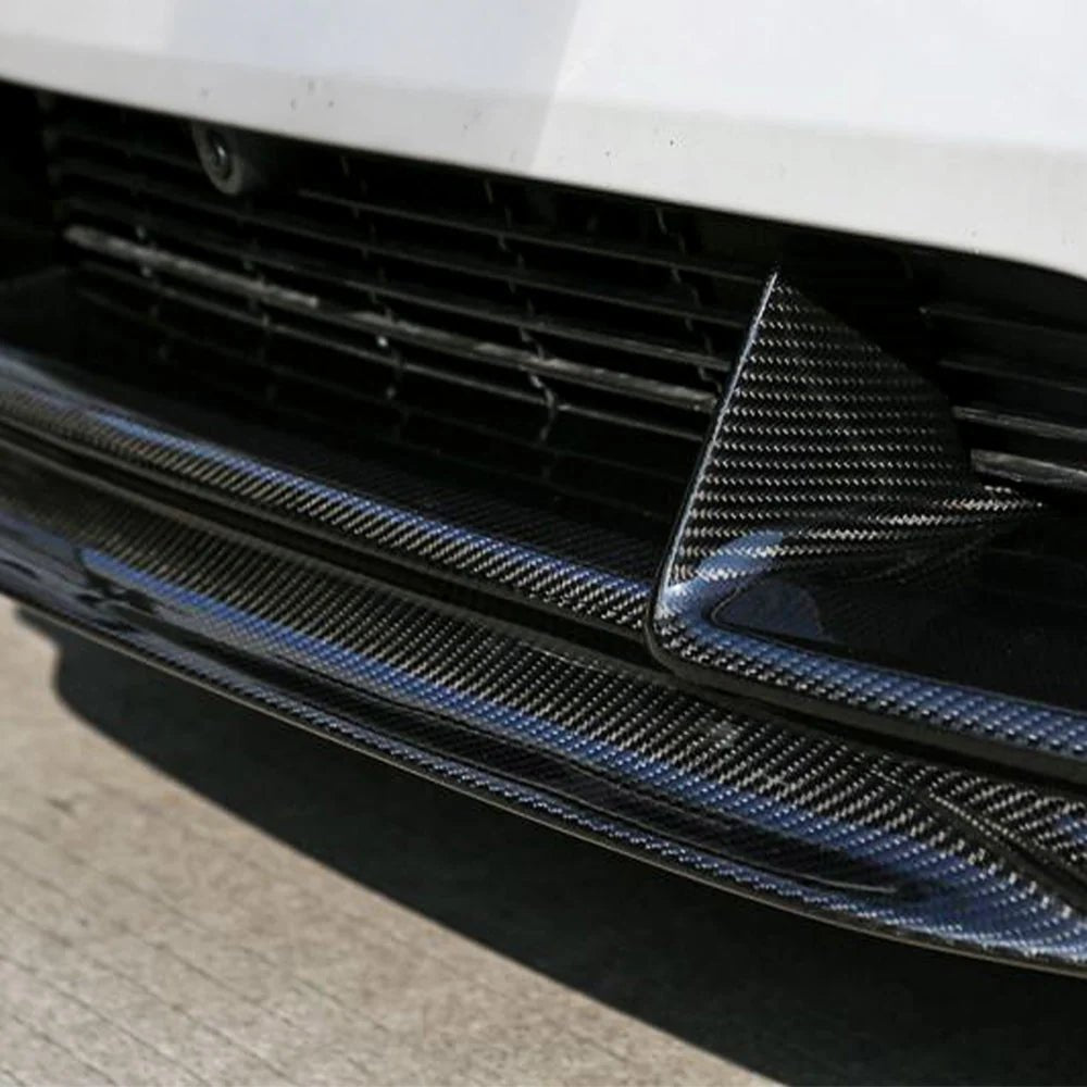 2025+ Model Y Juniper Carbon Fiber Front Lip Splitterc- High Performance Exterior Upgrade (Glossy/Matte)