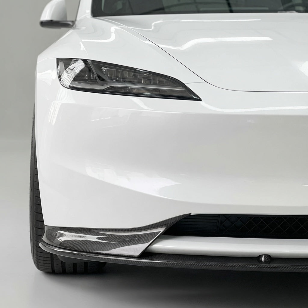 Real Carbon Fiber Aero Front Lip Spoiler for Model 3 Highland 2024+