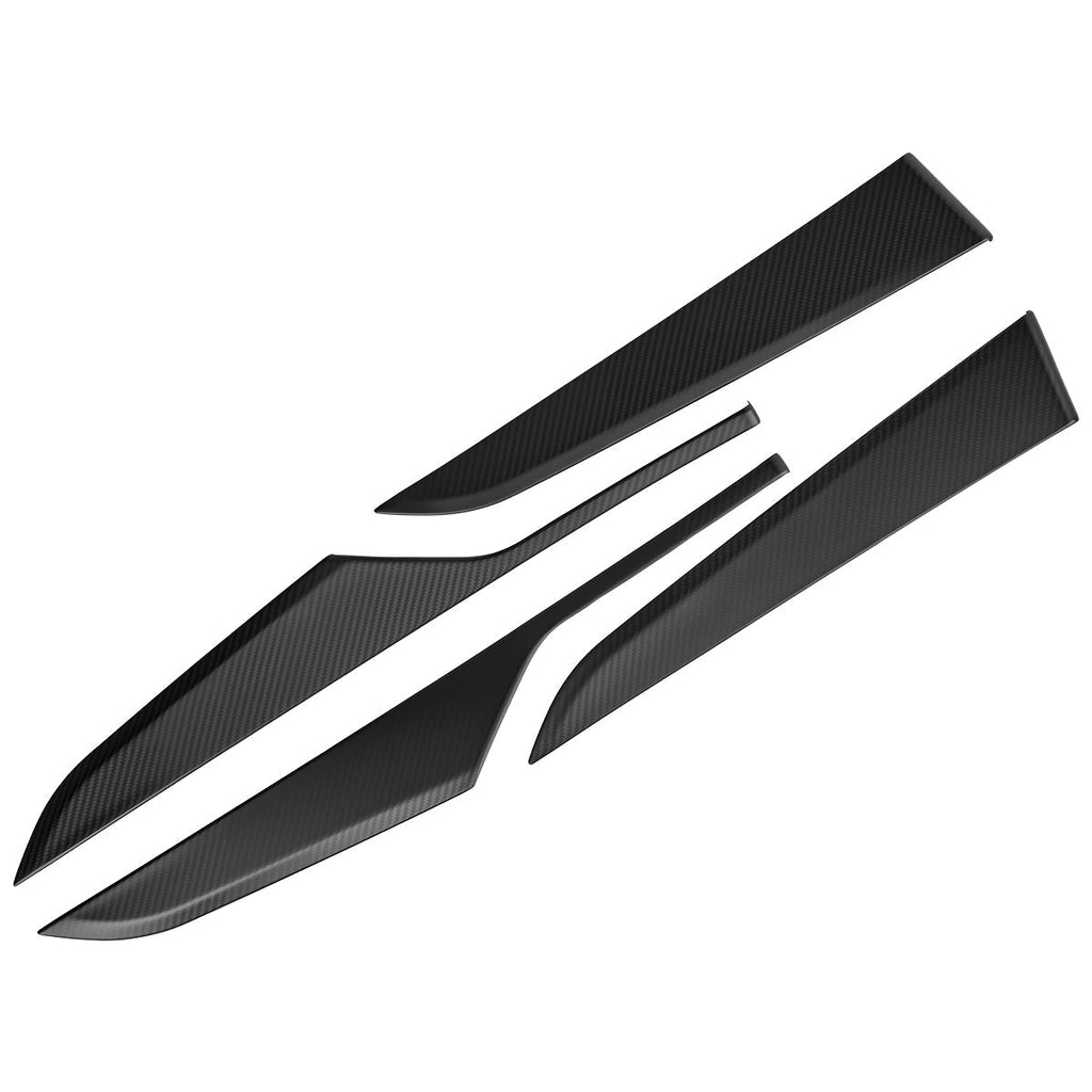 Dry Carbon Fiber Door Panel Trim Covers for Tesla Model Y Juniper