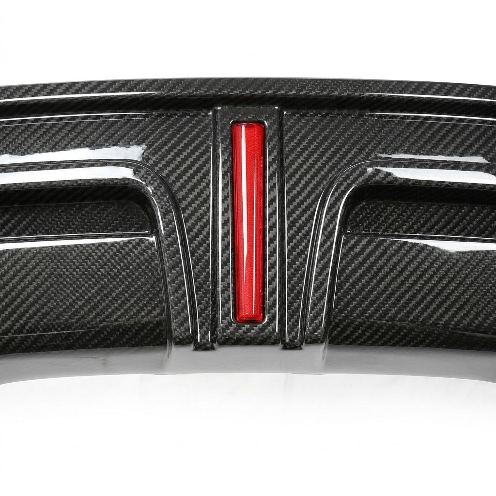 Real Carbon Fiber Rear Diffuser for Tesla Model 3 Highland 2024+
