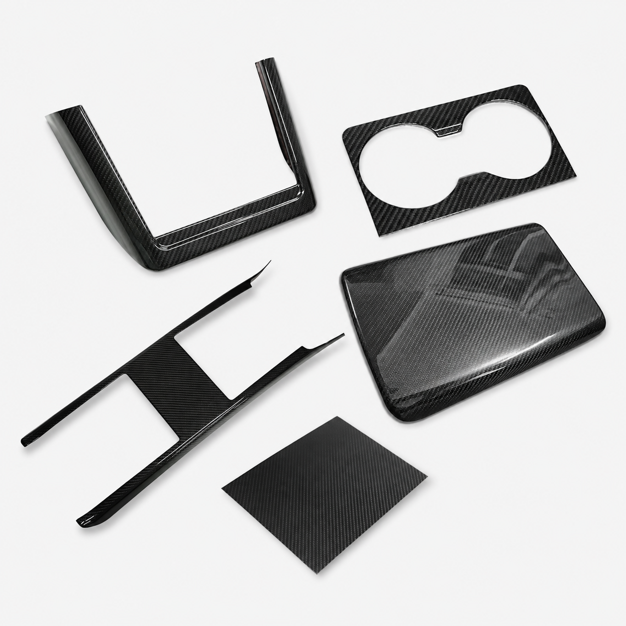 Dry Carbon Fiber Interior Trim Kit for Tesla Model S/X 2022-2025