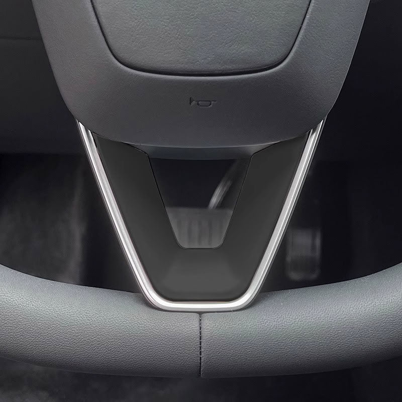 Steering Wheel Trim Cover for Tesla Model 3 Highland  Model Y Juniper（Combo pack）