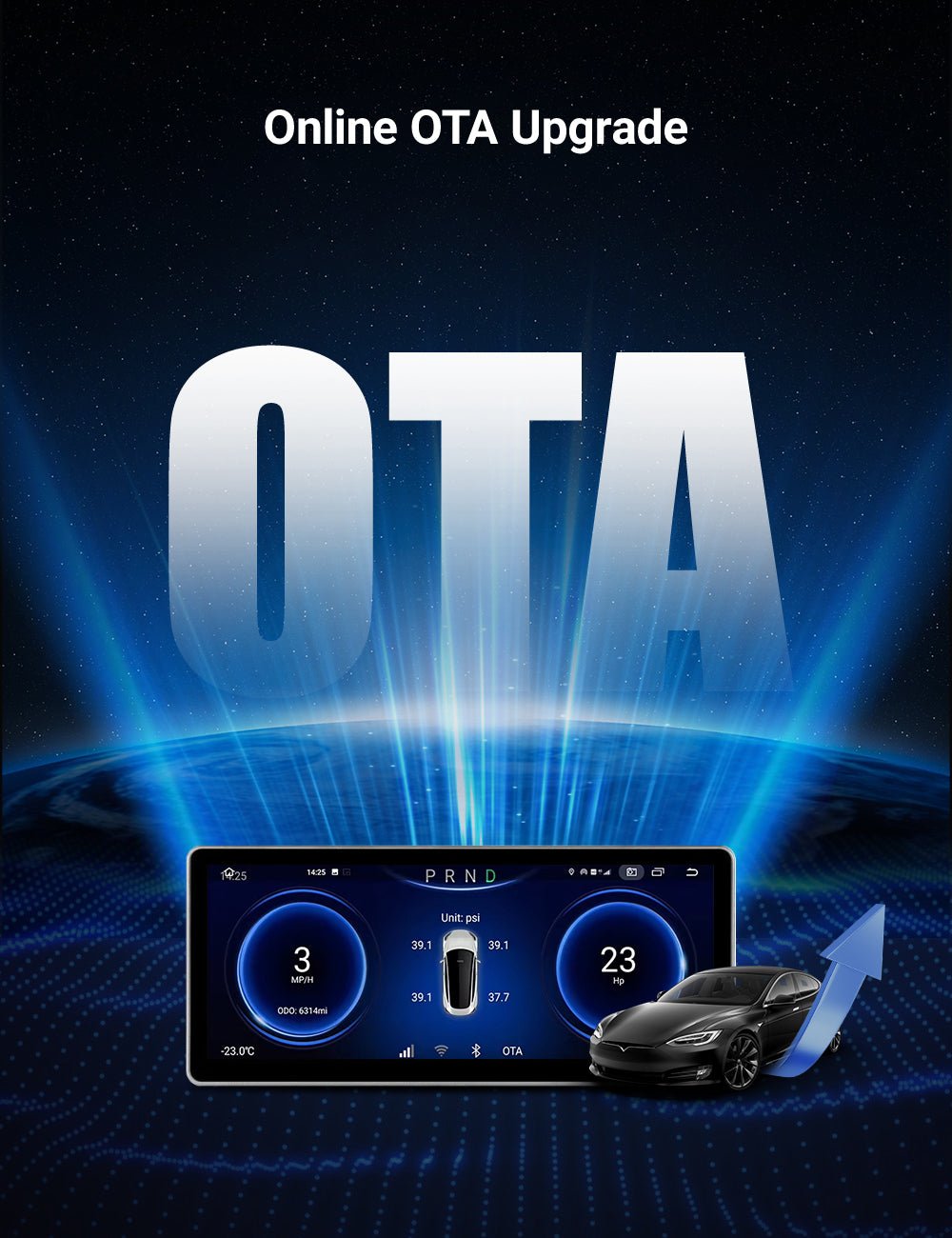 10.25‘’ Android 4G Tesla Model 3 / Y Display LCD Instrument Dashboard Screen