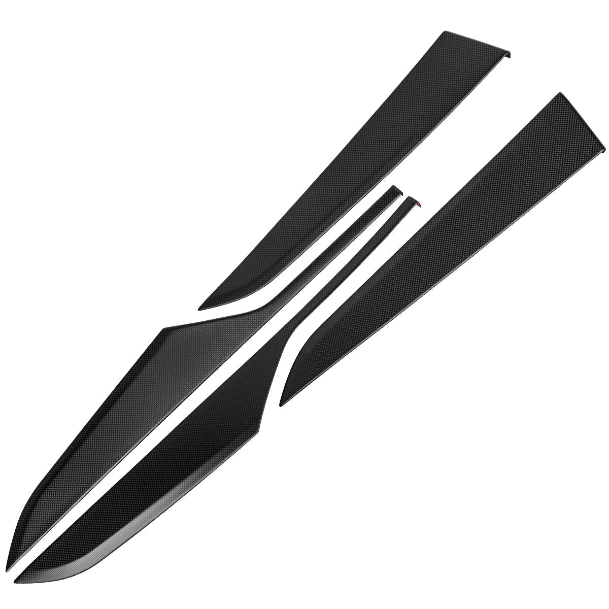 Dry Carbon Fiber Door Panel Trim Covers for Tesla Model Y Juniper