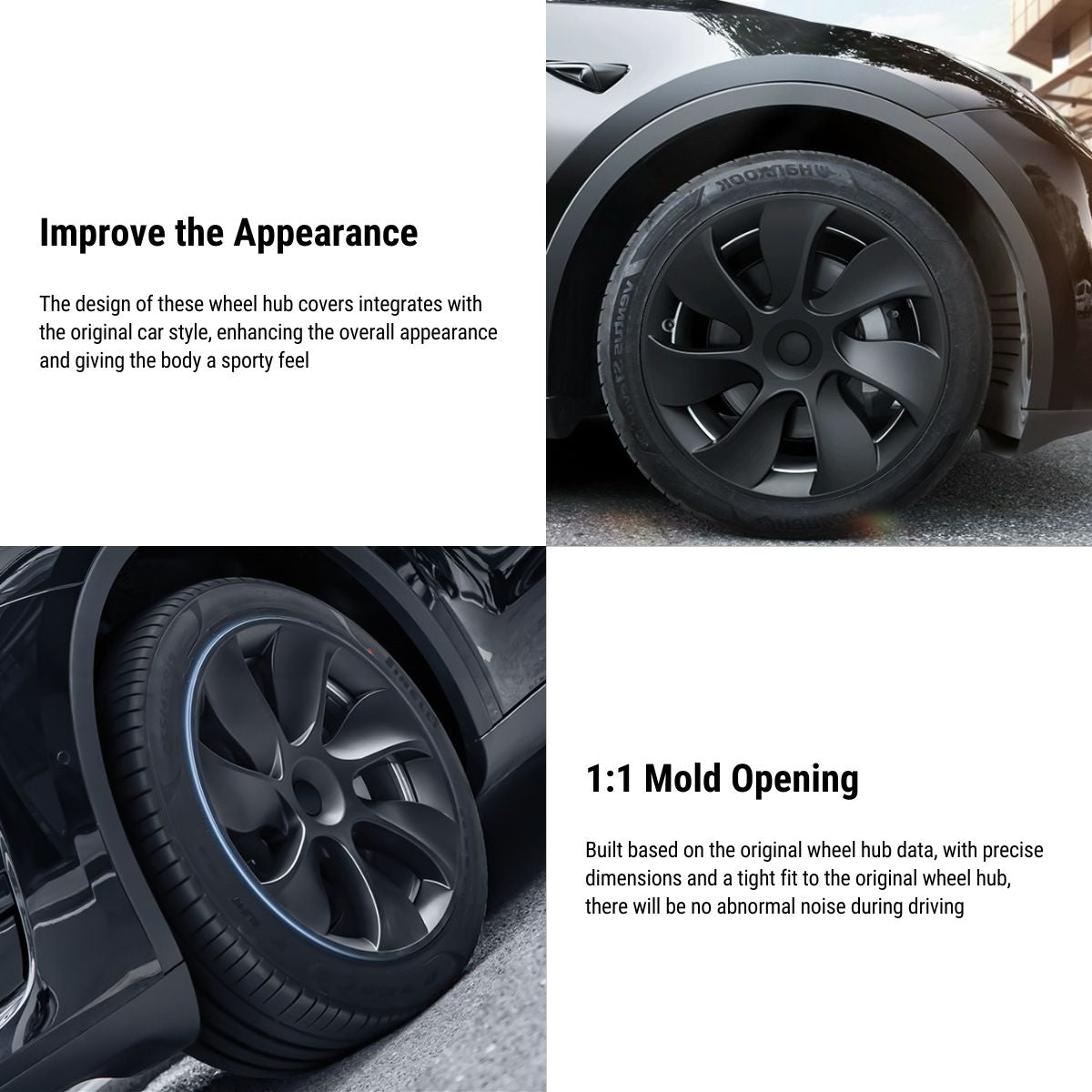 18″ 19″ 20″ Wheel Covers for Tesla Model 3 / Model Y (4PCS)