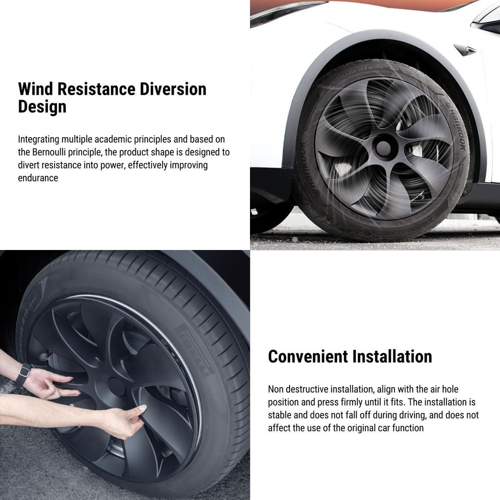 18″ 19″ 20″ Wheel Covers for Tesla Model 3 / Model Y (4PCS)