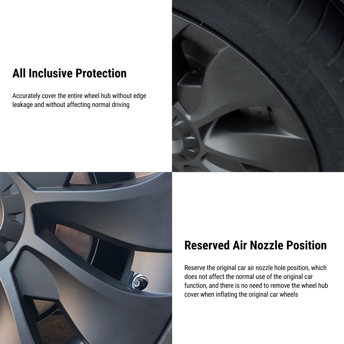 18″ 19″ Hubcaps for Model 3/Y (4PCS)