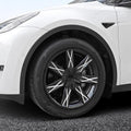 19 Double Star ABS Wheel Covers for Model Y Gemini | 4-Piece Set | Aerodynamic | Weather-Resistant