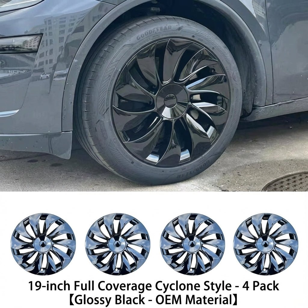 19-inch Cyclone Wheel Covers for Tesla Model Y Juniper 2025+ (Set of 4)