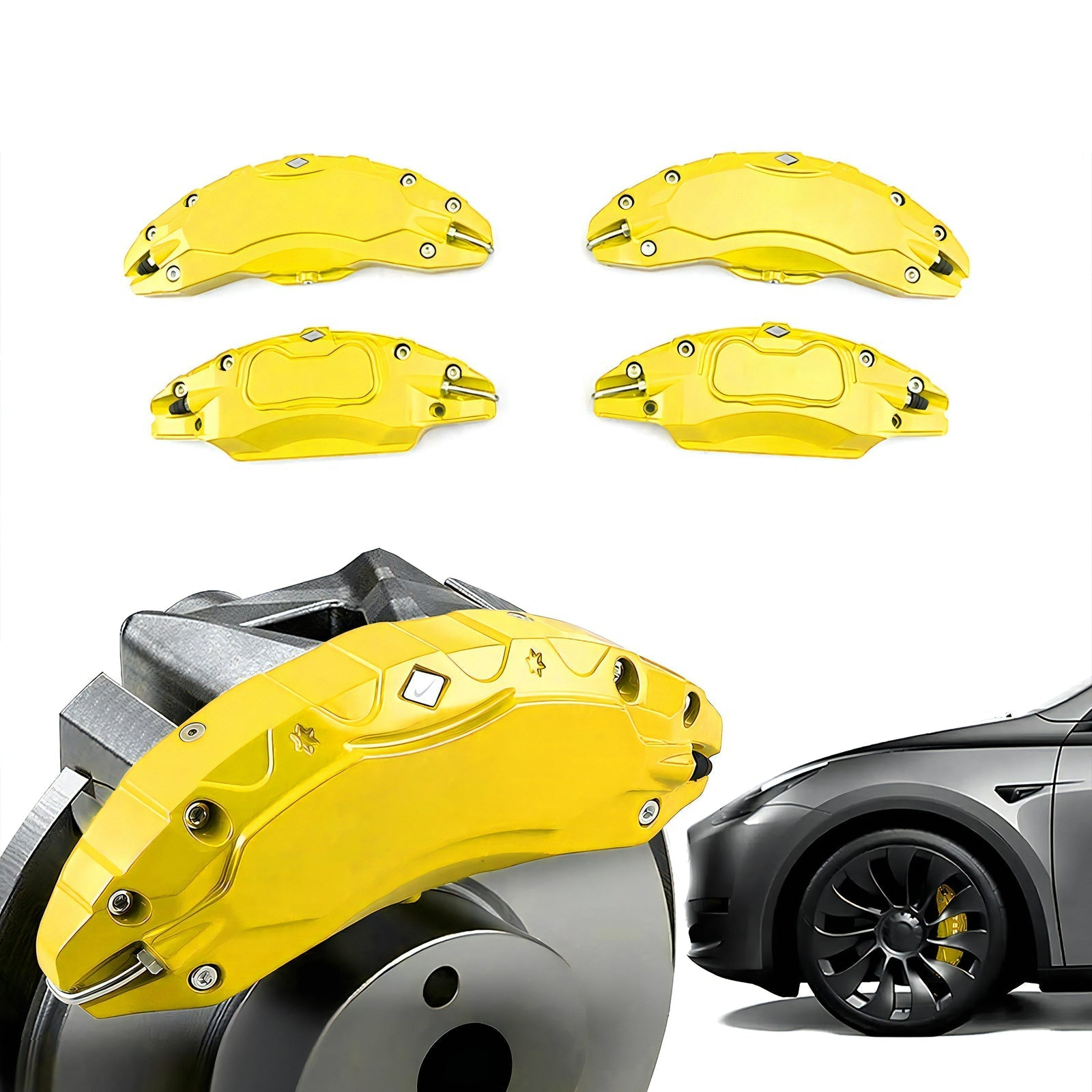 Upgraded Tesla Model 3/Y Brake Caliper Covers – for 18-21 Inch Wheels