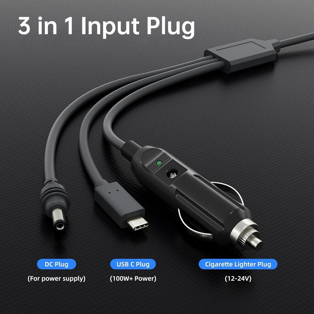 3-in-1 Car Charging Power Cable for Starlink Mini