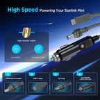 3-in-1 Car Charging Power Cable for Starlink Mini