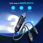 3-in-1 Car Charging Power Cable for Starlink Mini