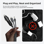 3-in-1 Car Charging Power Cable for Starlink Mini