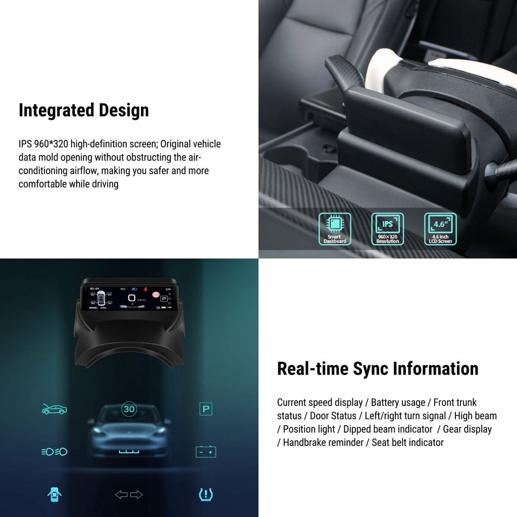 4.6'' Mini Display Screen for Tesla Model 3 / Y