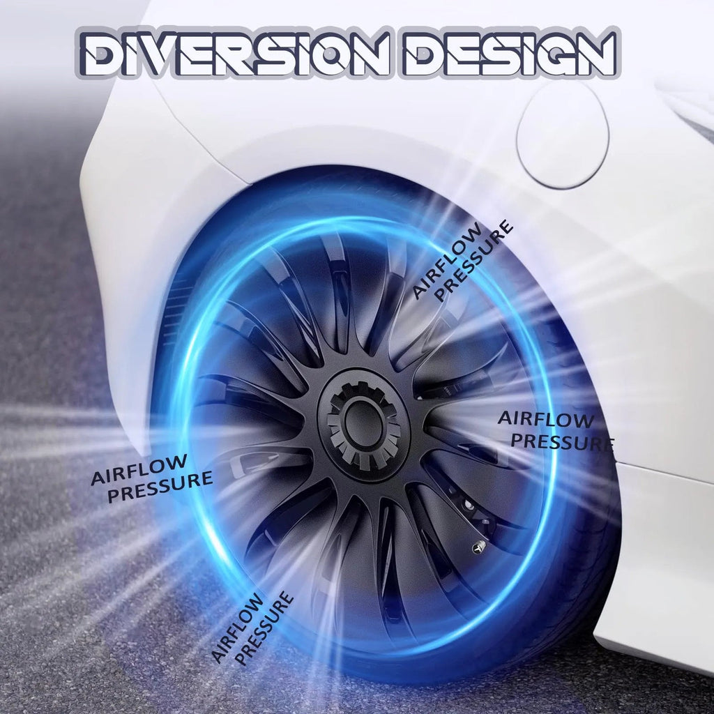 4 Pcs Wheel Covers for Tesla Model Y 19-Inch Wheels
