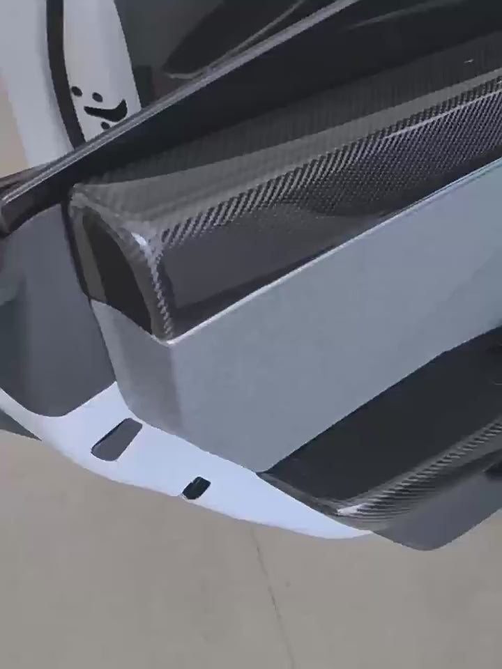 Real Dry Carbon Fiber Upper Door Trim for Model 3 Highland / Model Y Juniper