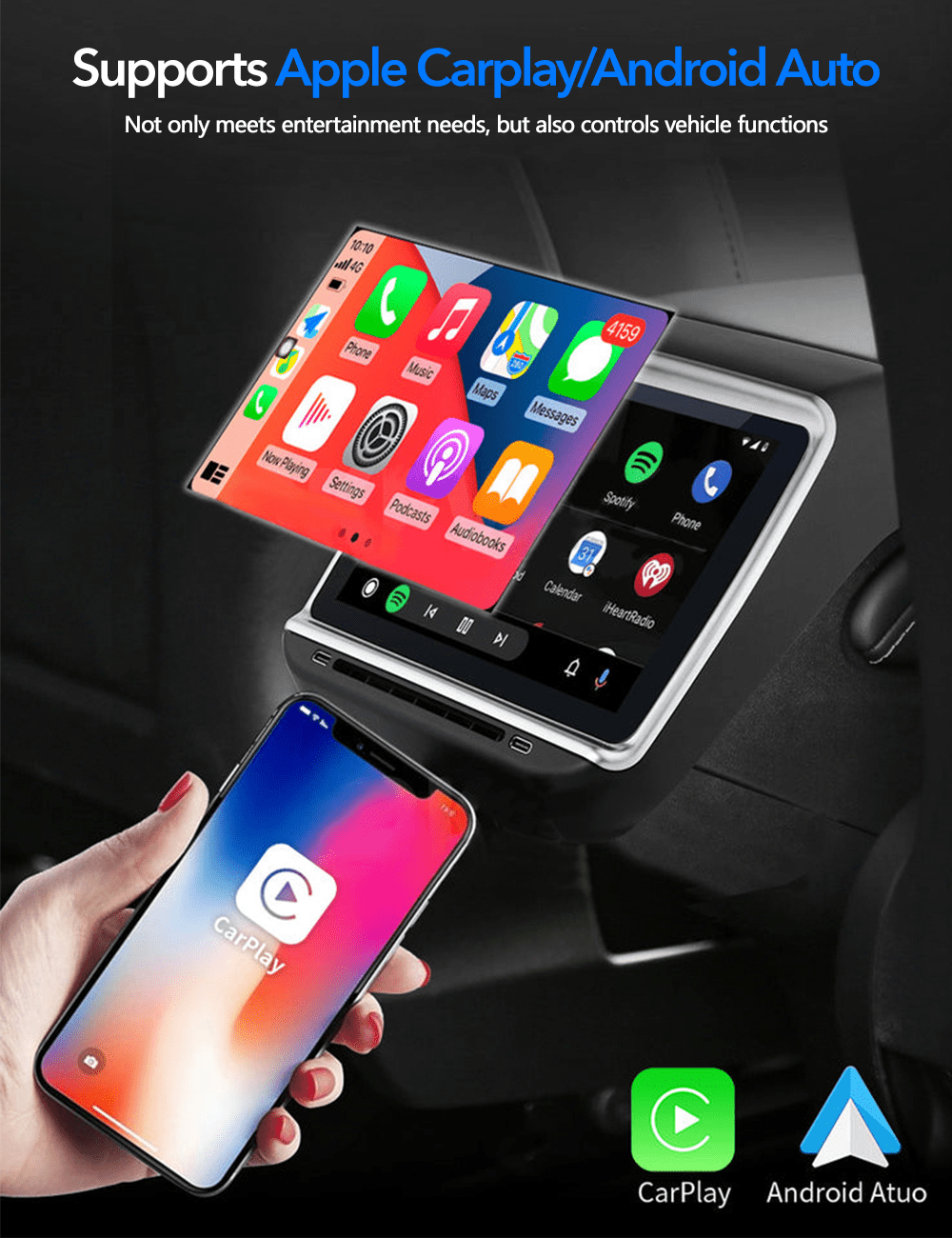 7.2" 7.5" Rear Seat Entertainment System for Tesla Model 3/Y