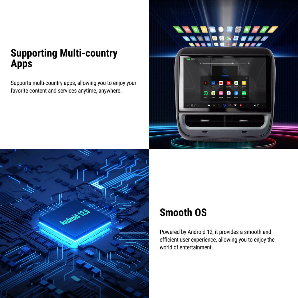 7‘’ Rear Entertainment System for Tesla Model Y / 3