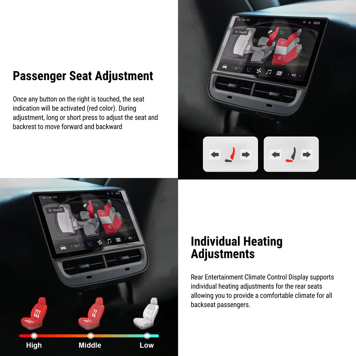7‘’ Rear Entertainment System for Tesla Model Y / 3