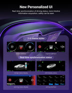 8.9'' Integrated Dashboard Display with Ambient Lighting for Tesla Model 3 / Y