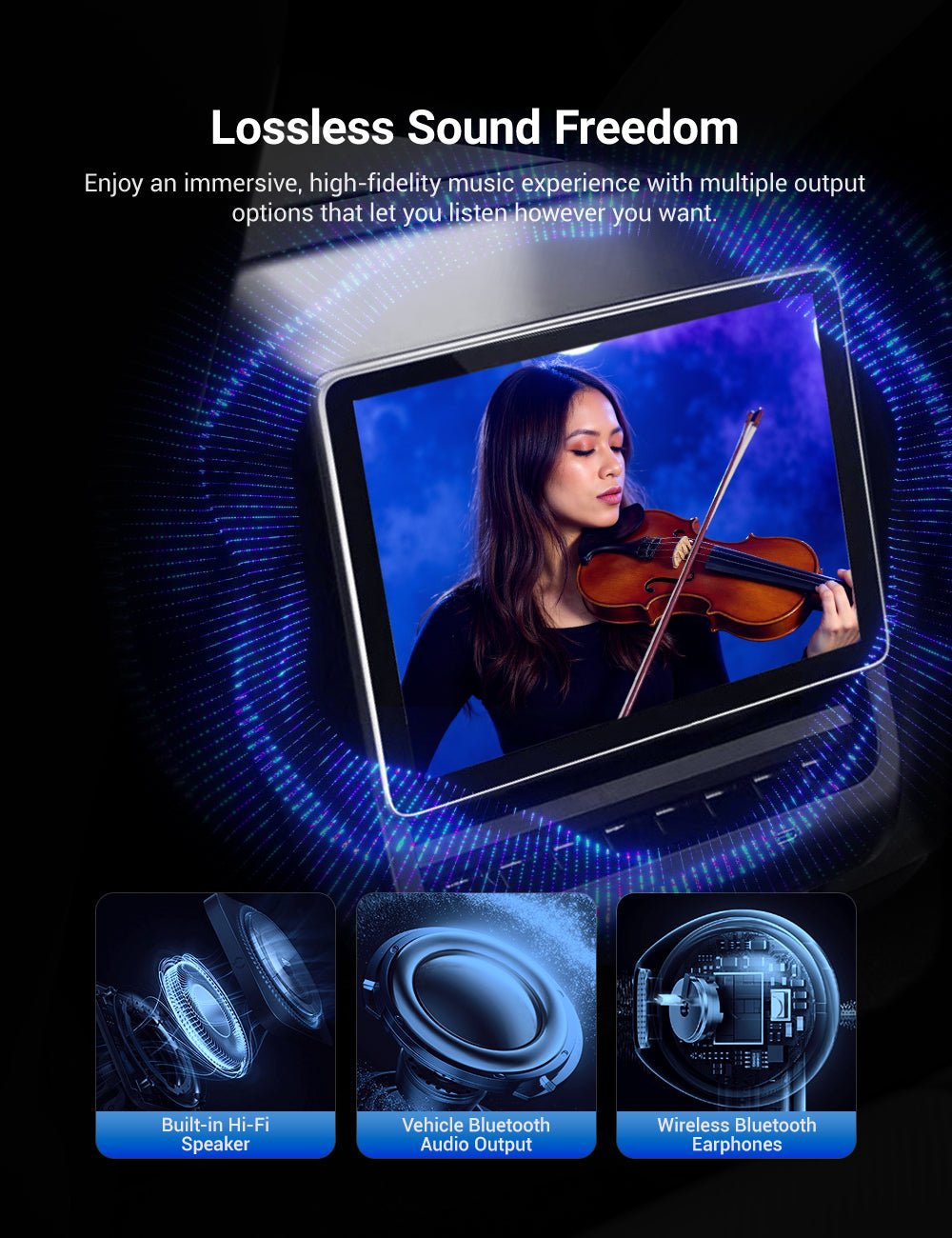 8 Inch 4G Android Rear Entertainment Screen Display for Tesla Model Y / 3