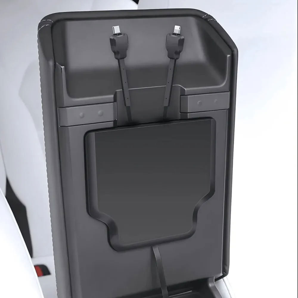Armrest Box Hidden Expansion Dock for Model Y Juniper / Model 3 Highland