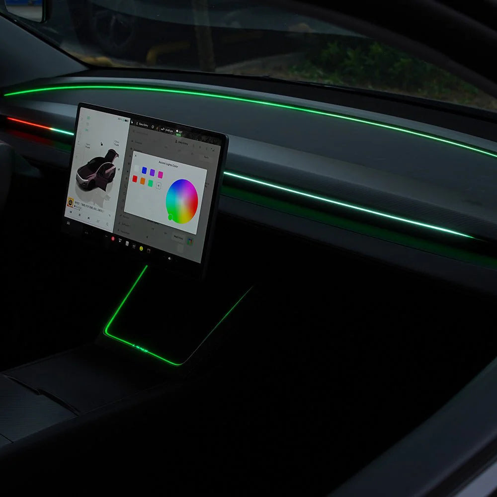 Dashboard RGB Lights with Integrated BSD System for Model 3/Y