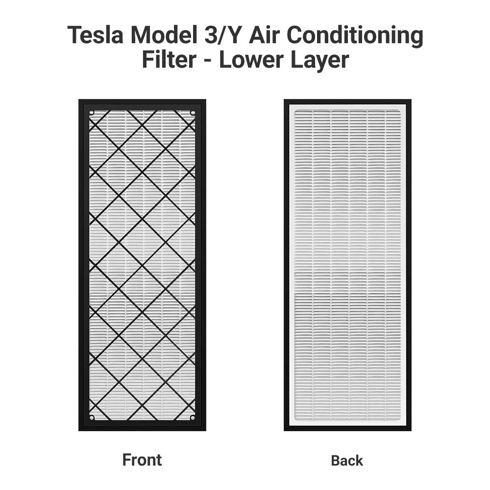 Cabin Air Filter Replacement for Tesla Model Y – HEPA Upper & Lower Set (4PCS)