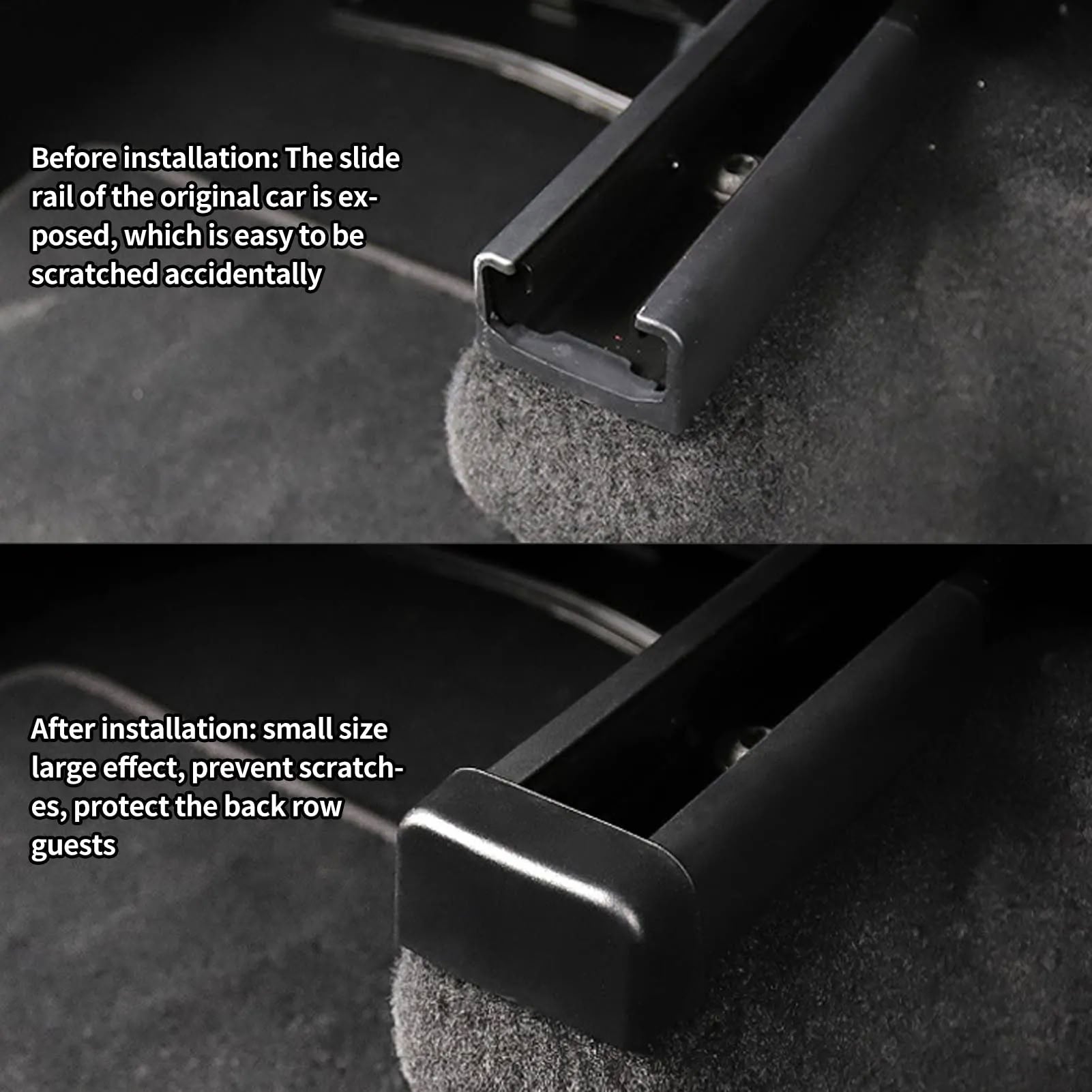 Car Slide Rails Anti-Kick Plugs Suitable for Tesla Model 3/Y