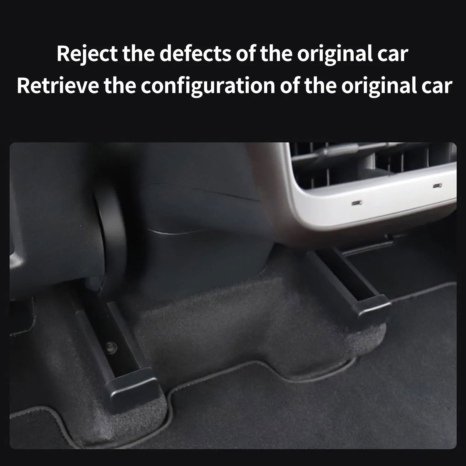 Car Slide Rails Anti-Kick Plugs Suitable for Tesla Model 3/Y