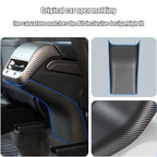 Carbon Fiber Texture Kick Protection Cover for Tesla Model 3/ Model Y