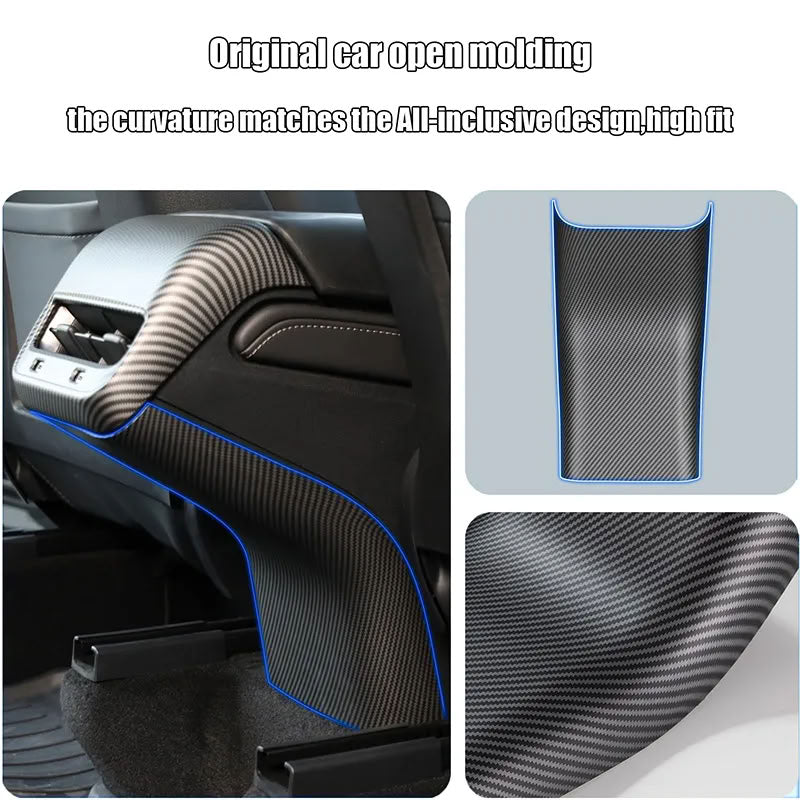 Carbon Fiber Texture Kick Protection Cover for Tesla Model 3/ Model Y