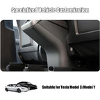 Carbon Fiber Texture Kick Protection Cover for Tesla Model 3/ Model Y