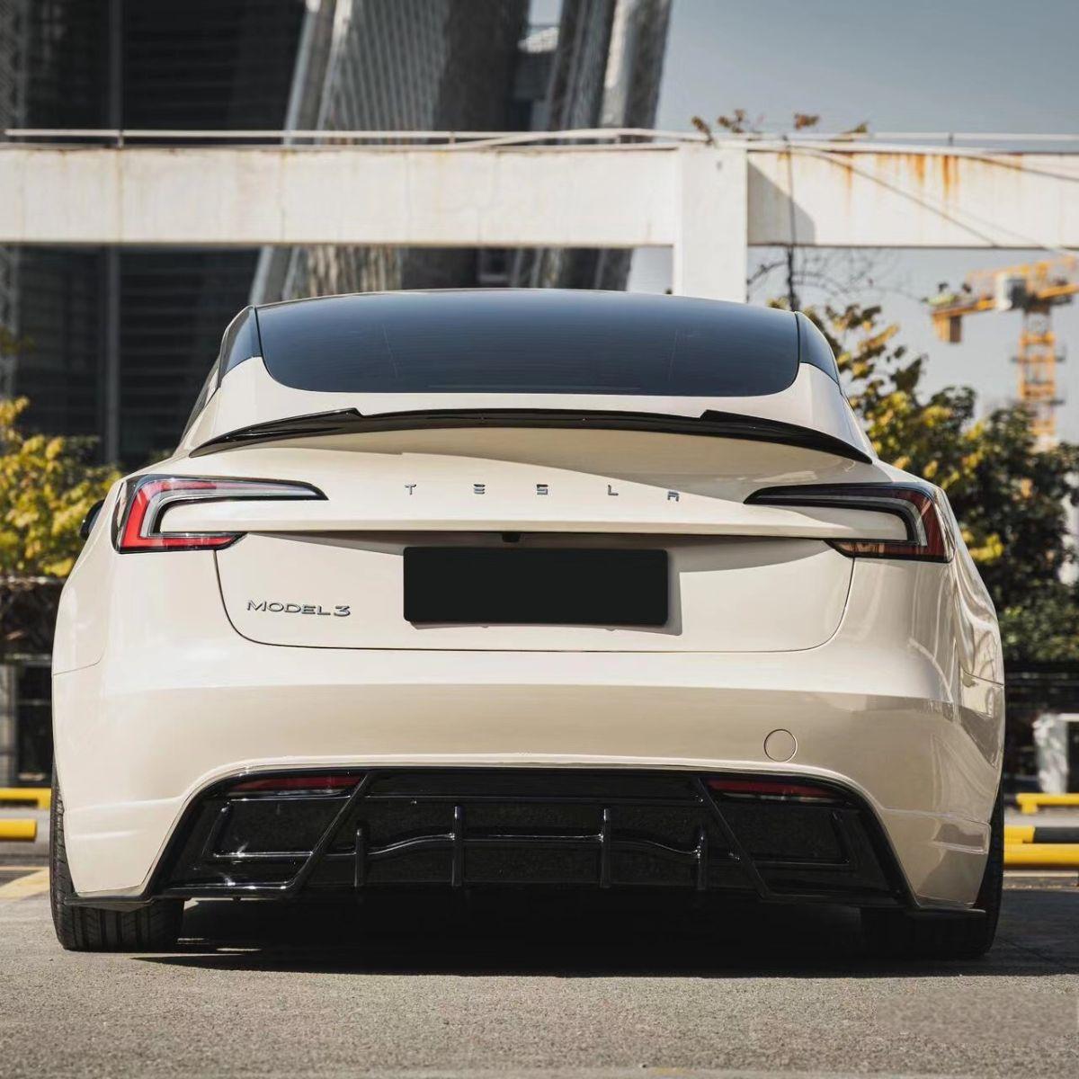 Carbon Fiber Rear Trunk Spoiler for Tesla Model 3 Highland