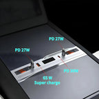 Center Console Ambient Light USB Hub Tesla Model Y Juniper / Model 3 Highland