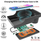 Center Console Organizer with Wireless Charging for Tesla Model S/X（2016-2020）