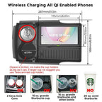Center Console Organizer with Wireless Charging for Tesla Model S/X（2016-2020）