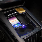 Center Console Organizer with Wireless Charging for Tesla Model S/X（2016-2020）