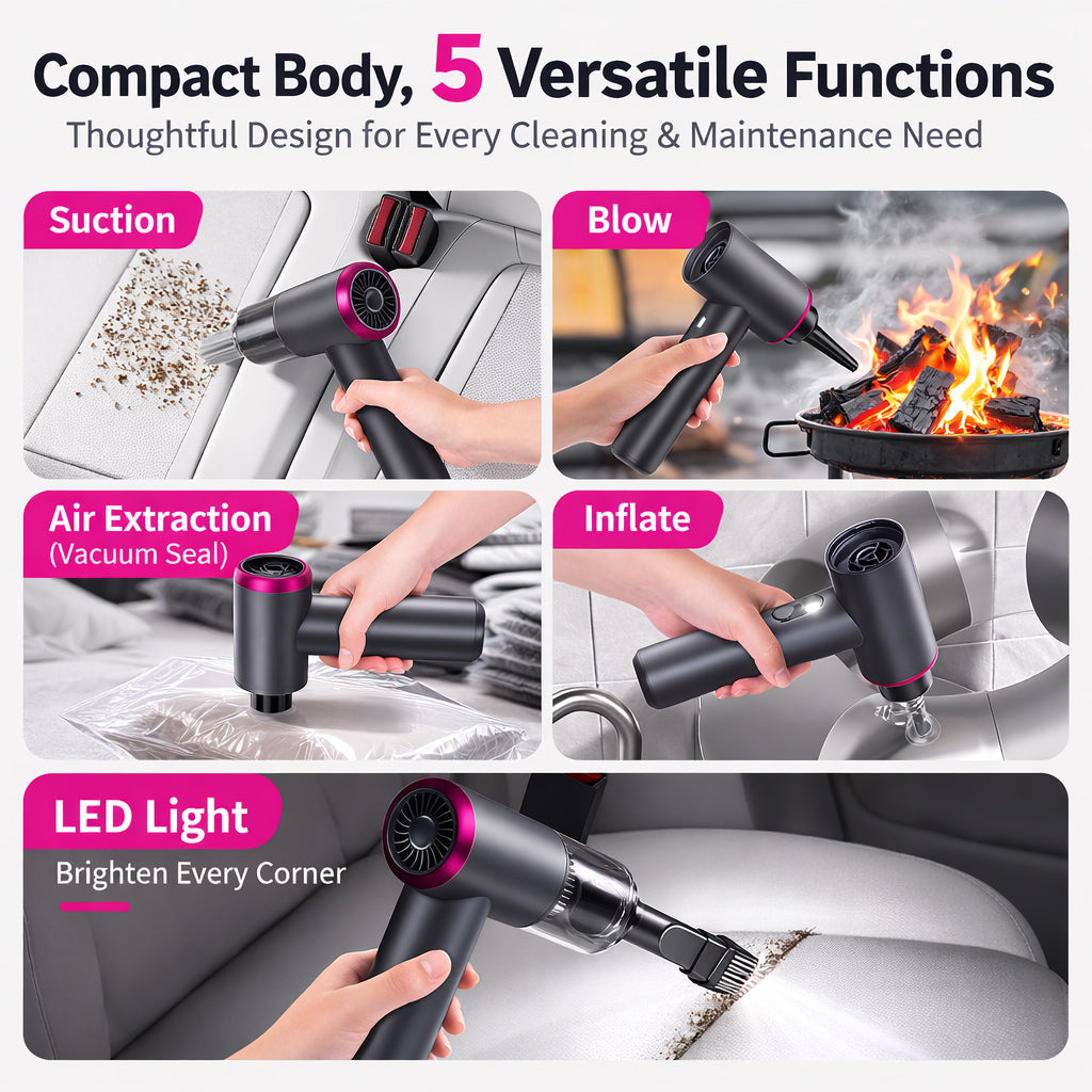 120W 12000pa Handheld Portable Vacuum Cleaner