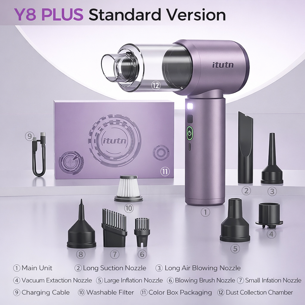 120W 12000pa Handheld Portable Vacuum Cleaner