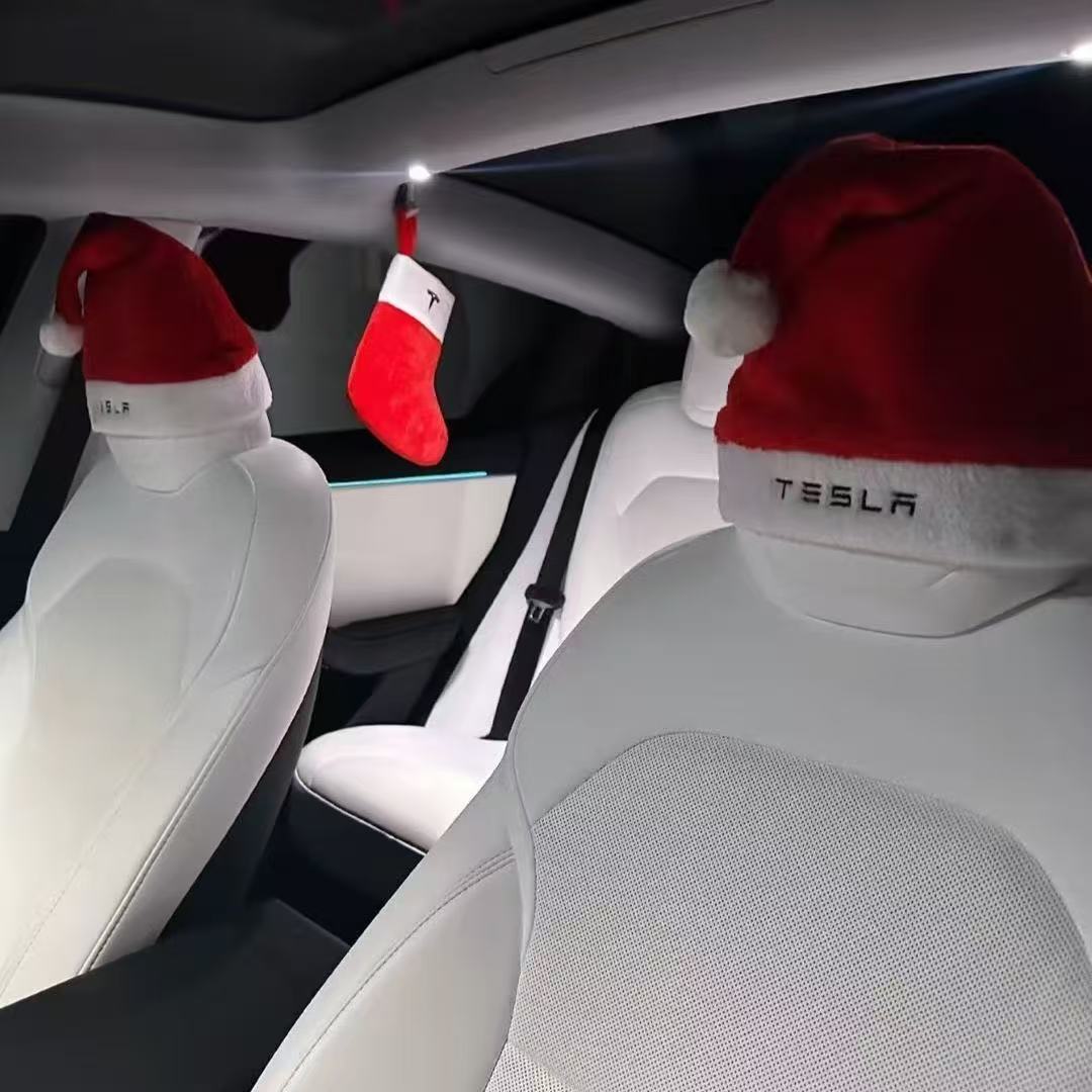 Christmas Hat for Tesla Model 3/X/S/Y Seats