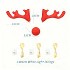 Christmas Reindeer Antler Light Pendant for Tesla Model 3/Y/S/X