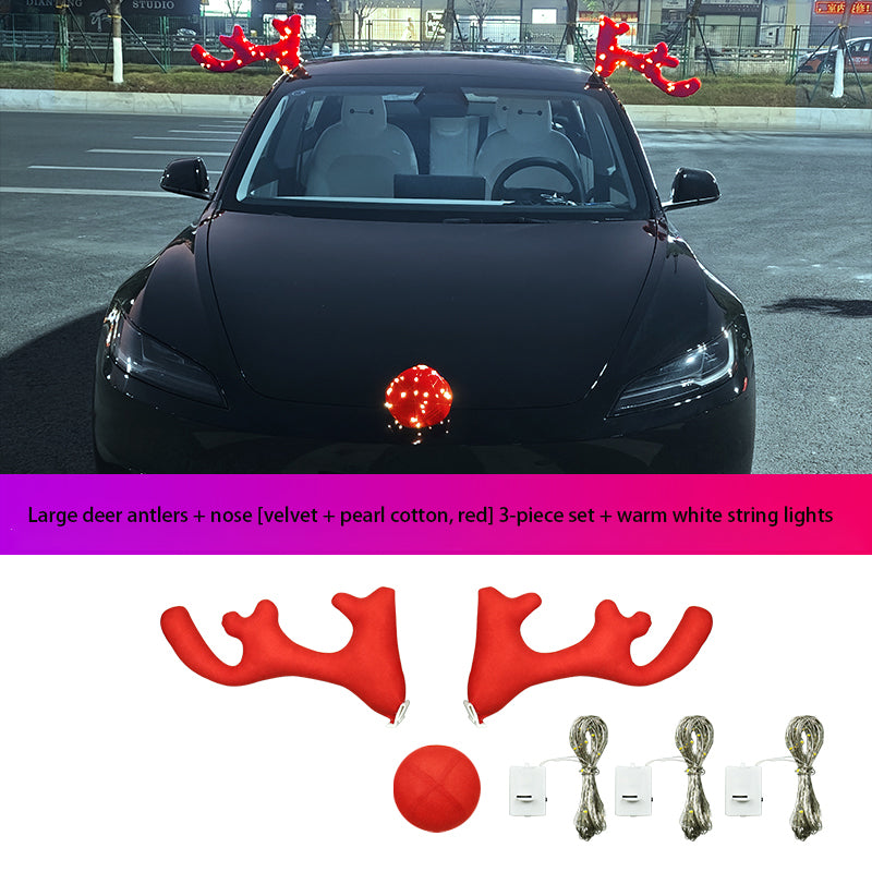 Christmas Reindeer Antler Light Pendant for Tesla Model 3/Y/S/X